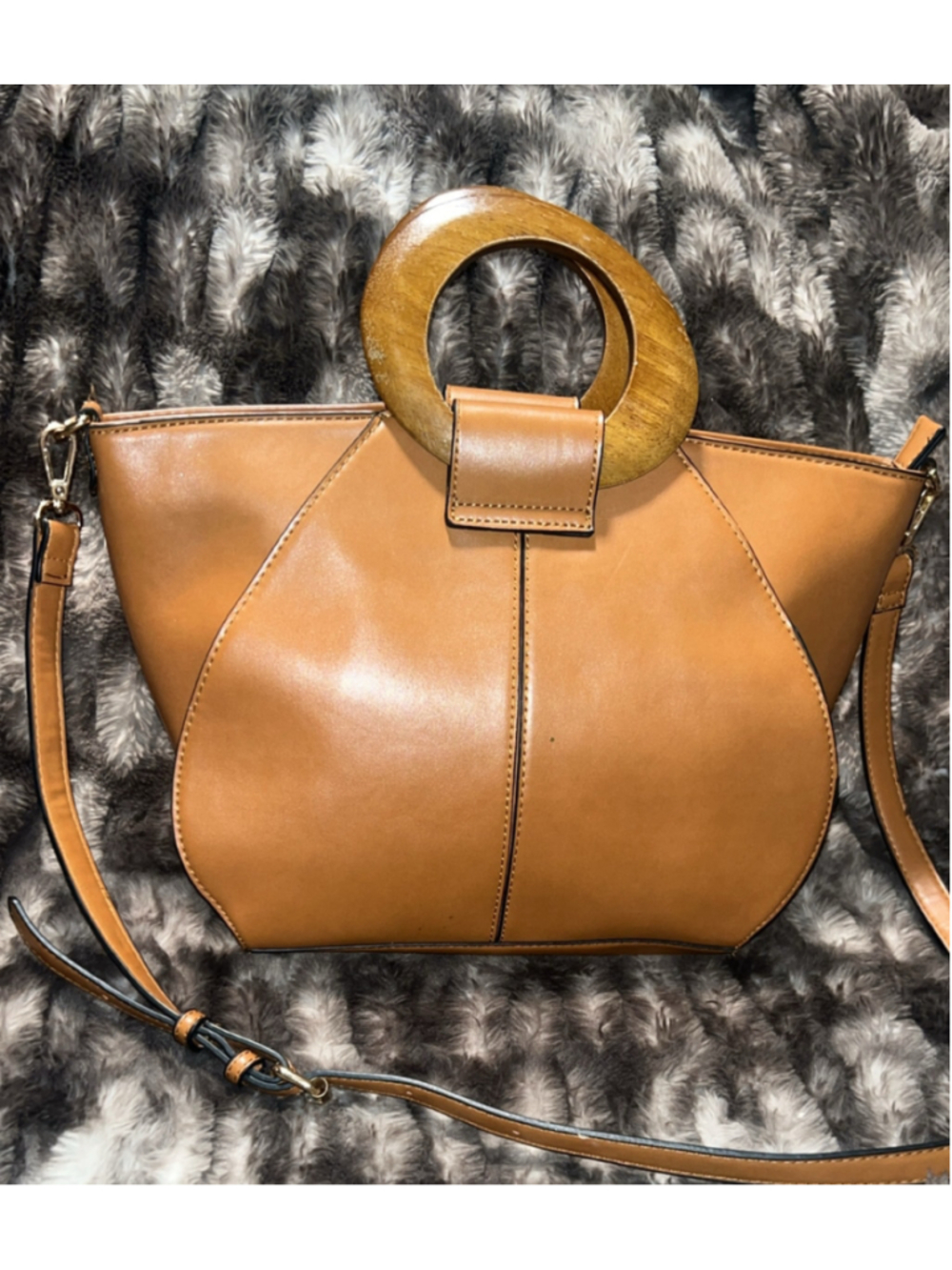 Women's Studio F Tan Brown Tote Bag One Size